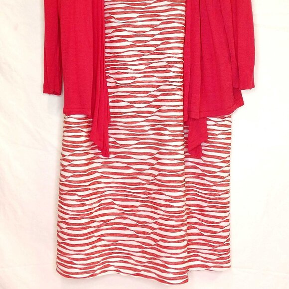 Chicos Dress + Cardigan - Picture 3 of 3